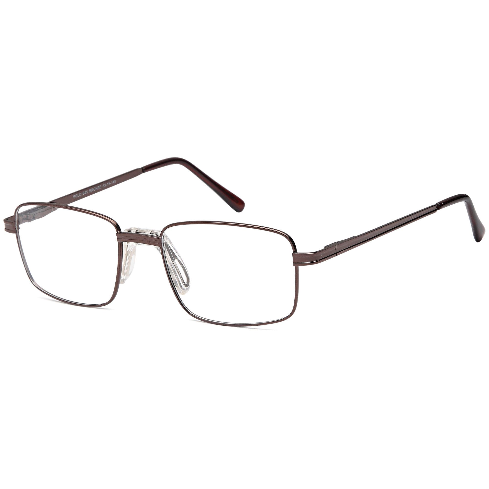 Solo 045 designer frame in colour BRONZE