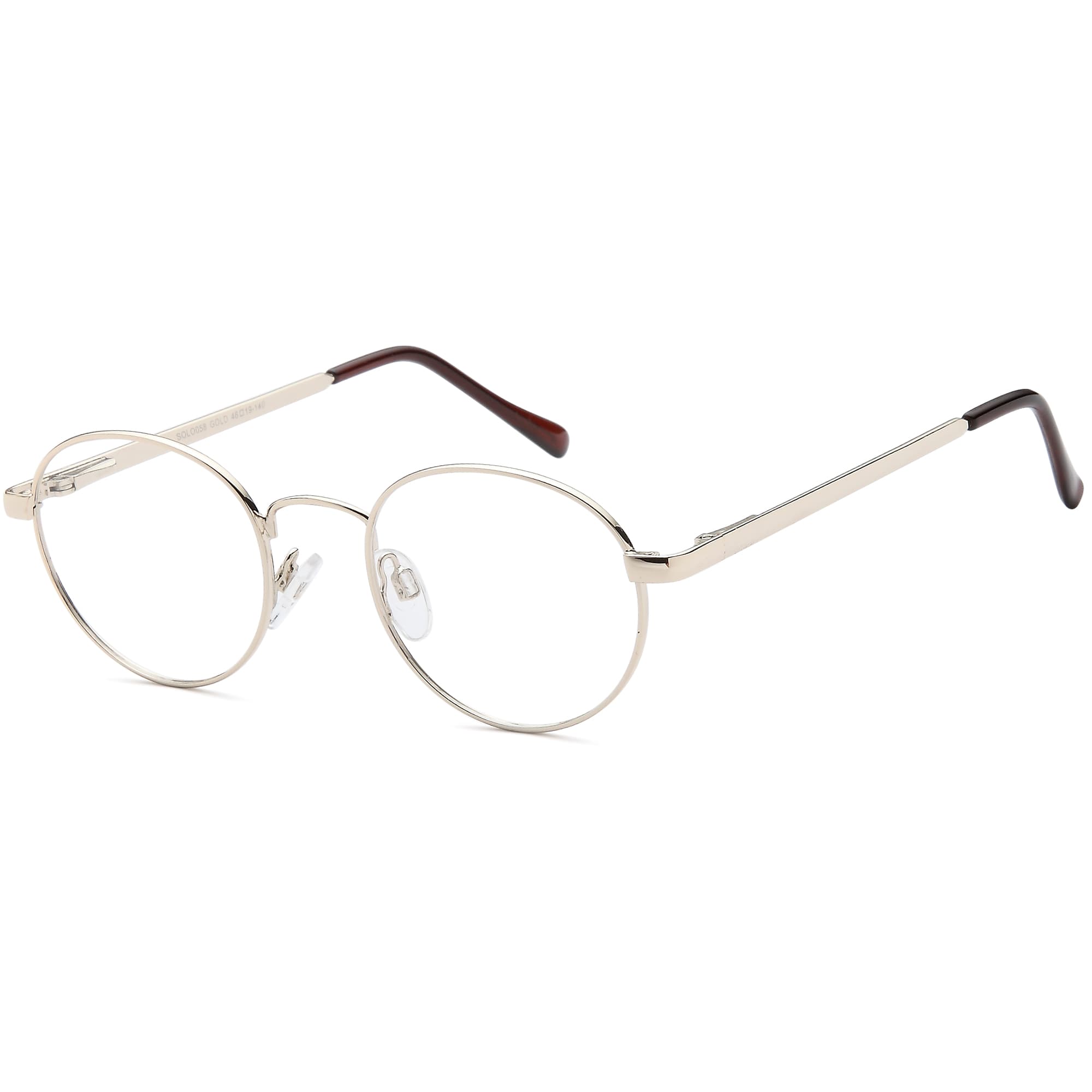 Solo 058 designer frame in colour GOLD
