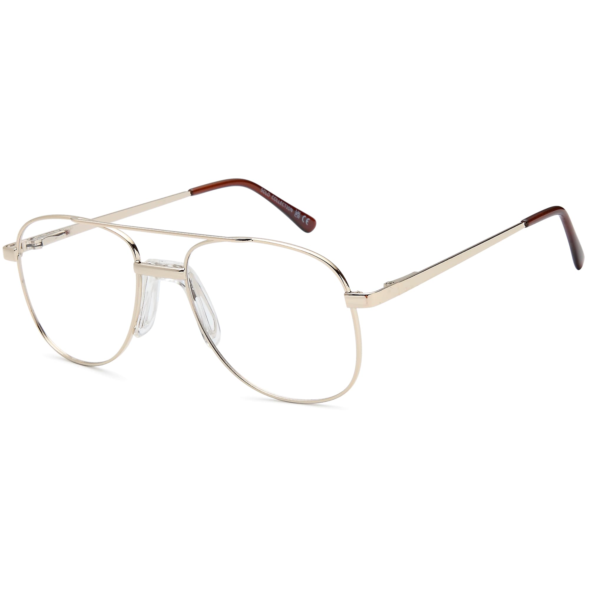 Solo 074 designer frame in colour GOLD