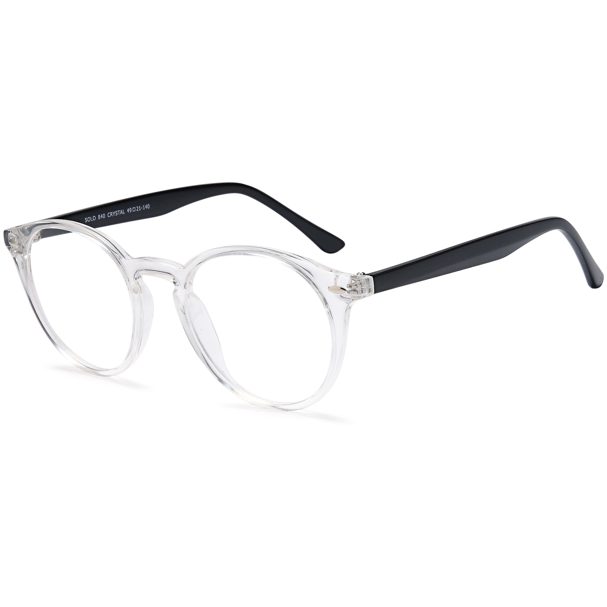 Solo 840 designer frame in colour CRYSTAL