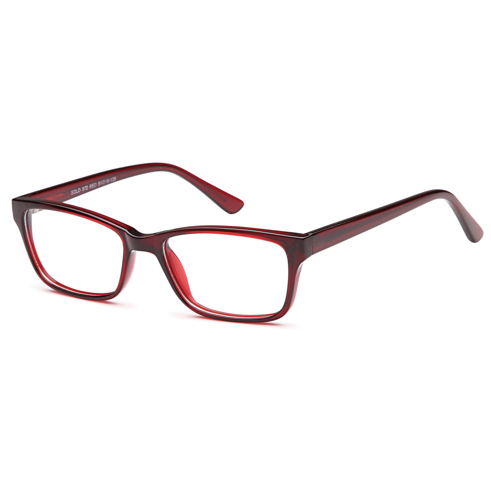 Solo 572 designer frame in colour RED