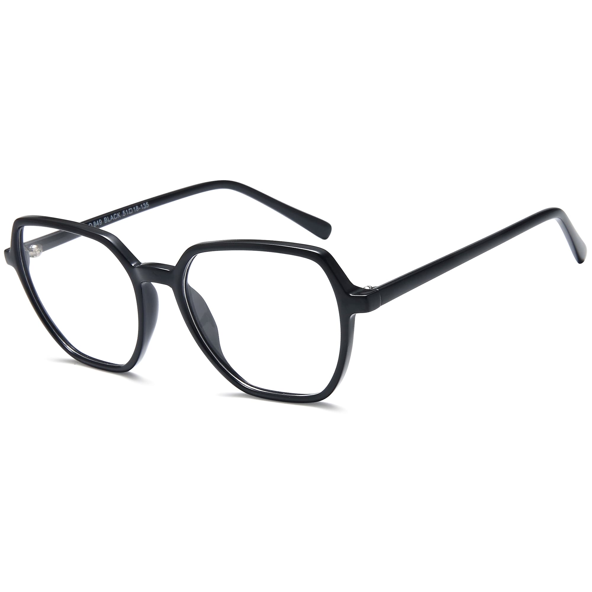 Solo 849 designer frame in colour BLACK