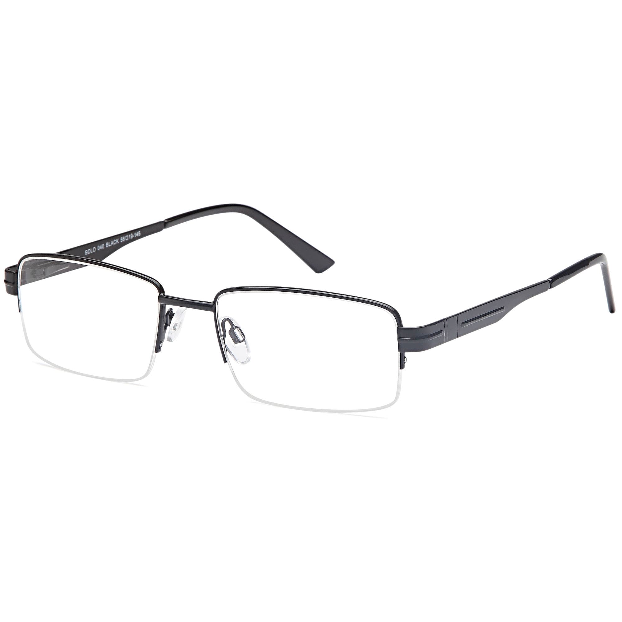 Solo 040 designer frame in colour BLACK