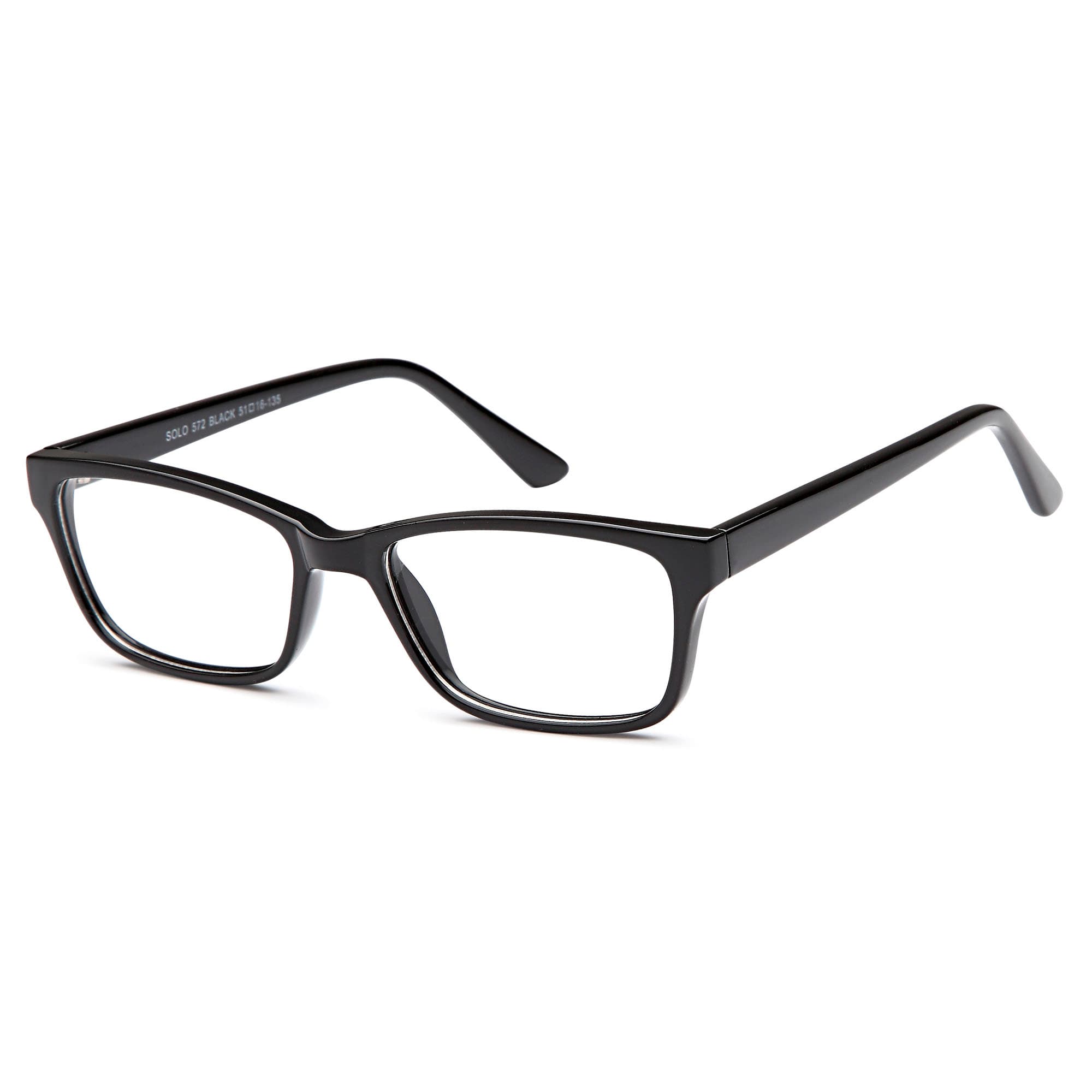 Solo 572 designer frame in colour Black
