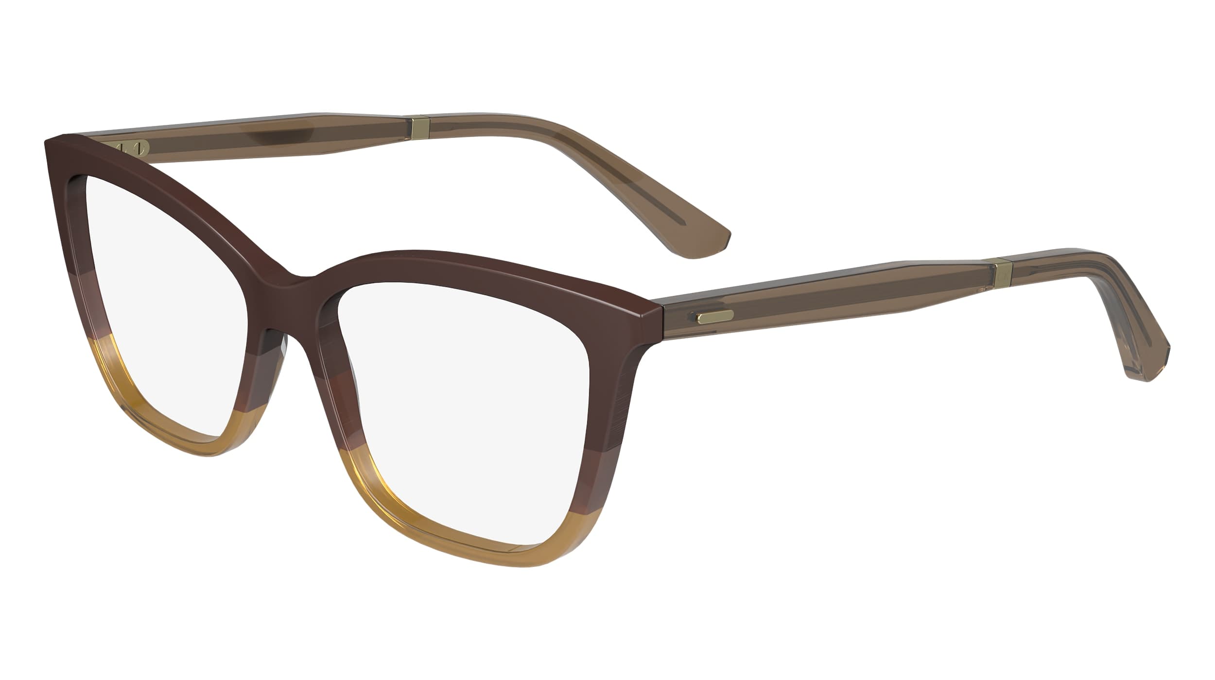 Calvin Klein 23545 designer frame in colour Dark Brown/Brown/Caramel