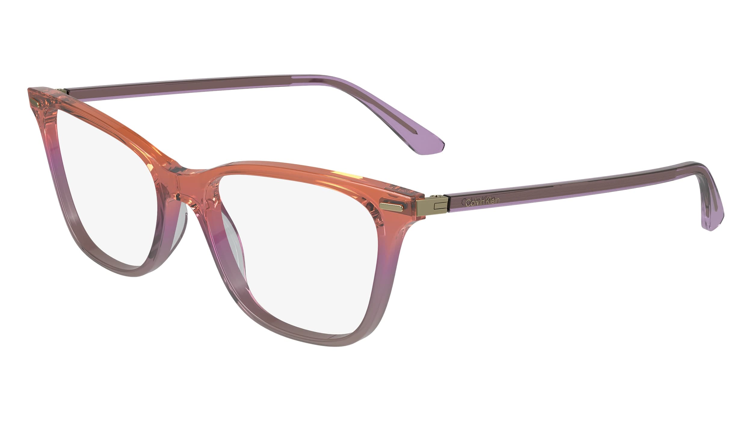 Calvin Klein 23544 designer frame in colour Transparent Orange/Pink/Nude