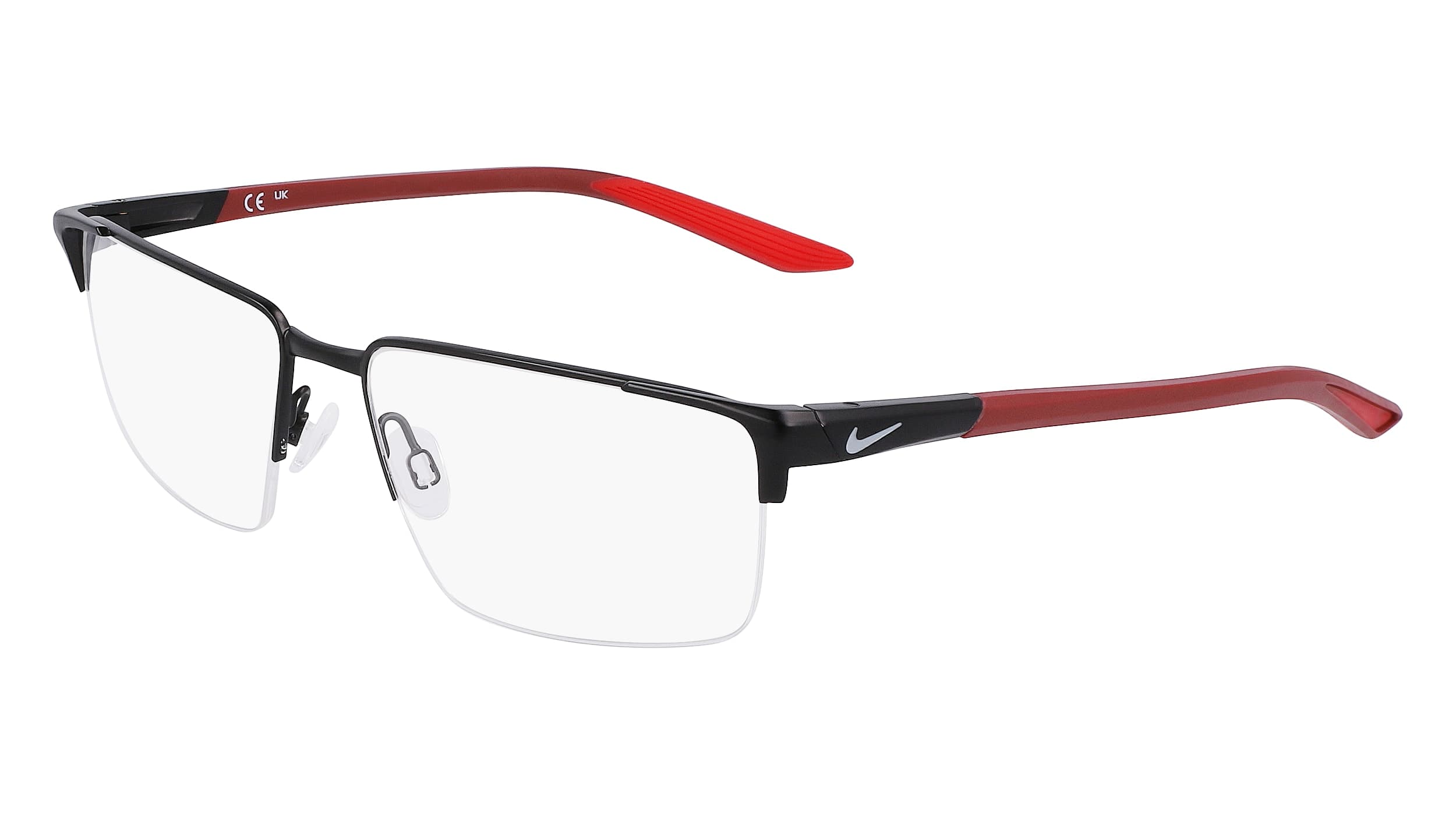 Nike 8054 designer frame in colour Satin Black/Matte Team Red