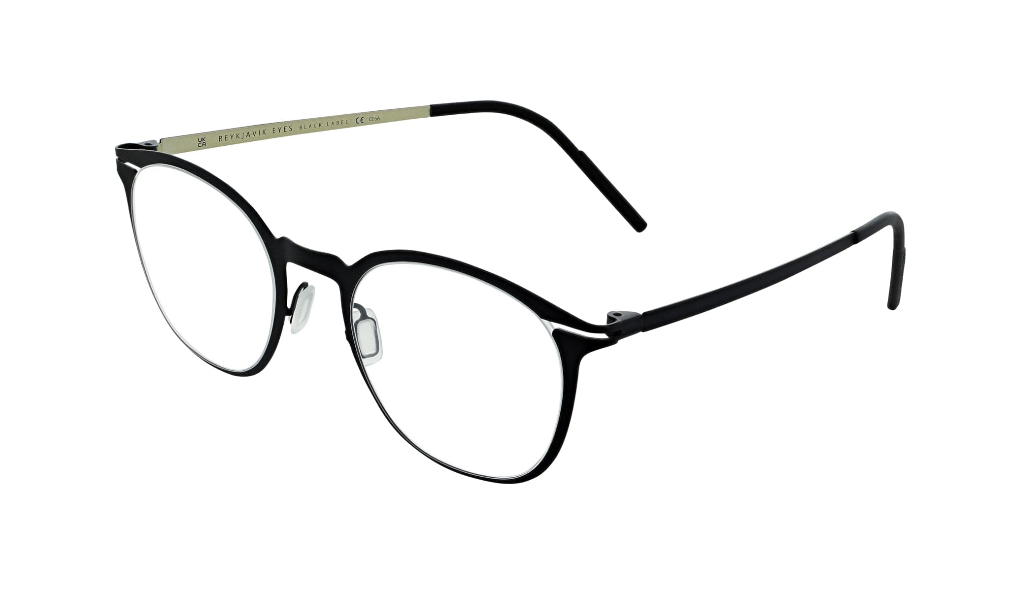 Reykjavik Eyes Isak designer frame in colour 2 gun/gold