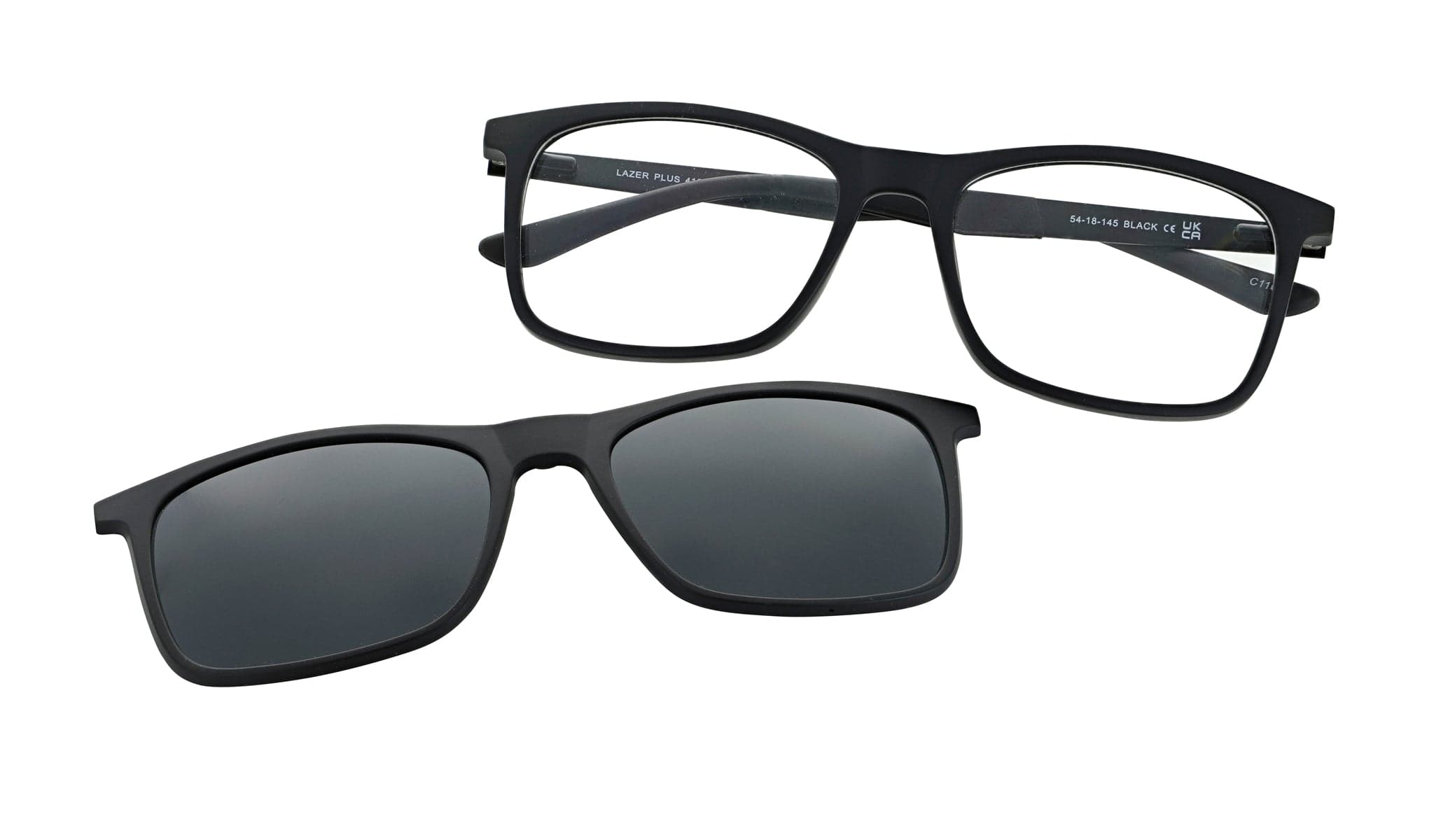 Lazer 4132 designer frame in colour BLACK