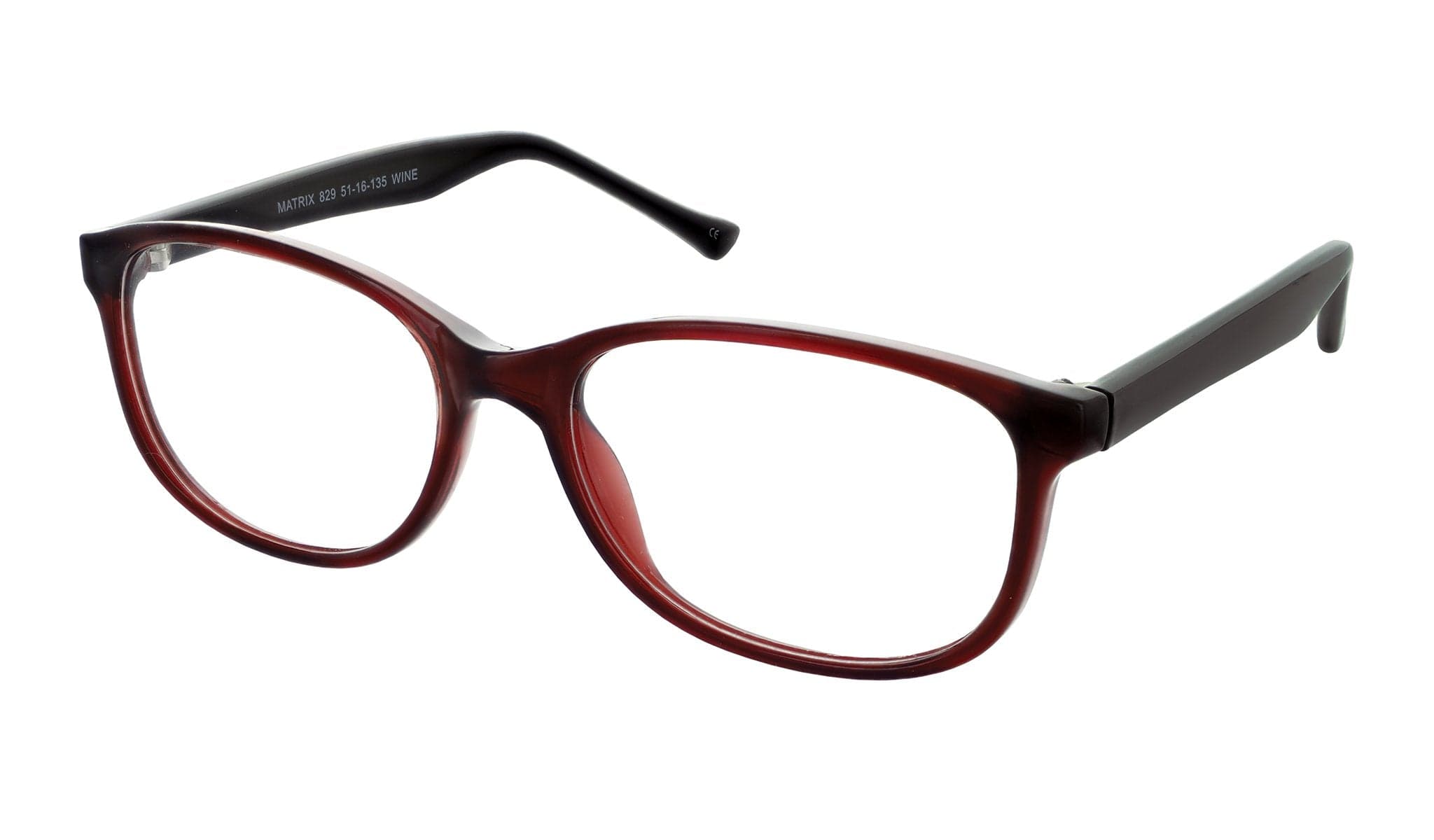 Matrix Matrix829 designer frame in colour Wine