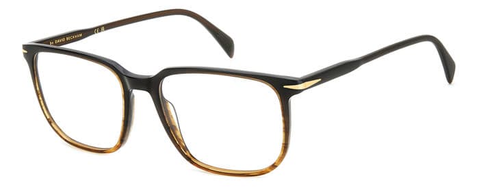 David Beckham 1141 designer frame in colour Brown Horn