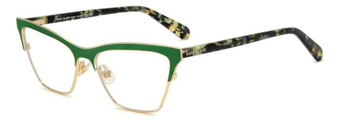 Kate Spade KINNY/G designer frame in colour Gold Green
