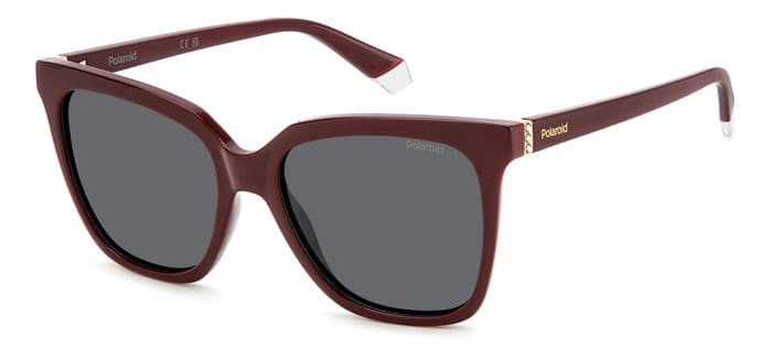 Polaroid 4155/S/X designer frame in colour Burgundy