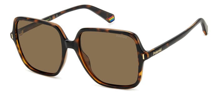 Polaroid 6219/S designer frame in colour Havana Brown