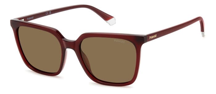 Polaroid 4163/S designer frame in colour Burgundy