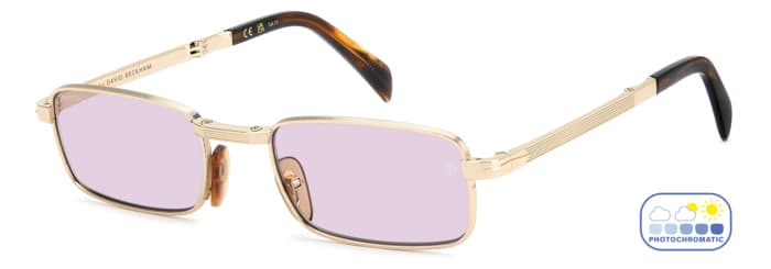 David Beckham 99 ORIGAMI designer frame in colour Gold Horn