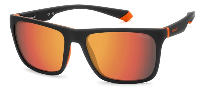 Polaroid 2141/S designer frame in colour Black Orange