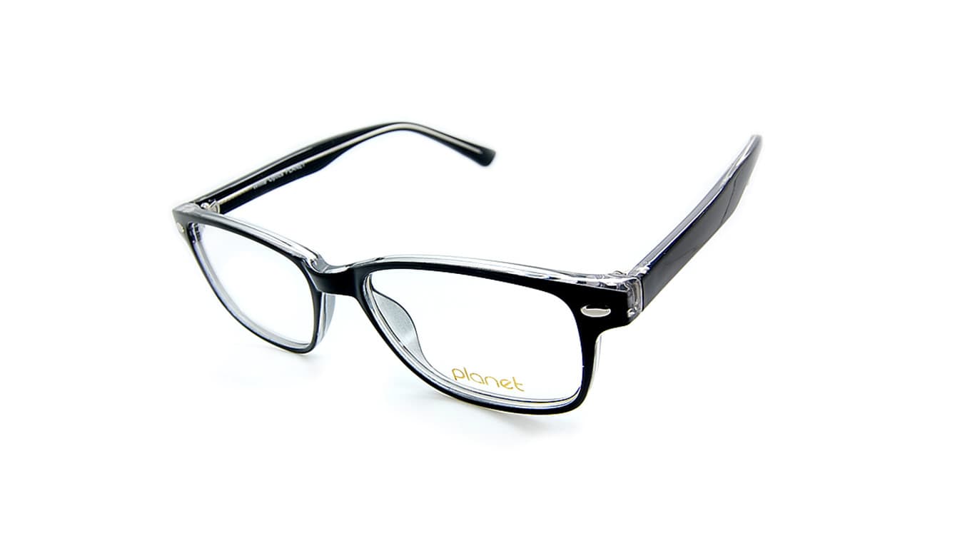 Planet 50 designer frame in colour Black/Crystal