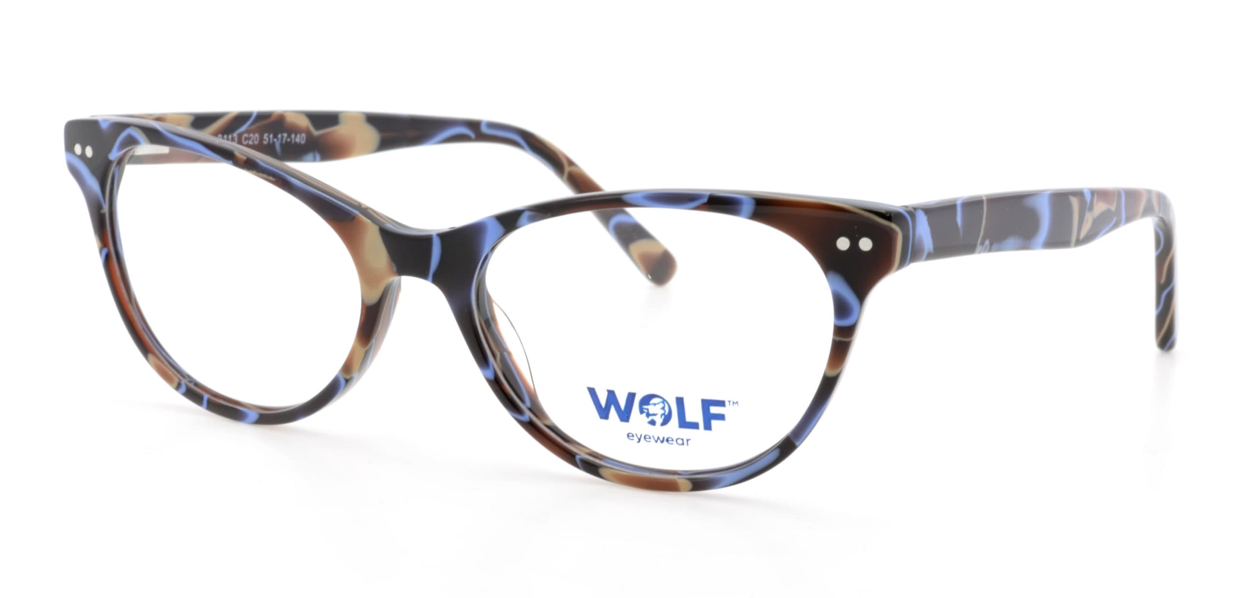 Wolf Eyewear 3113 designer frame in colour Brown