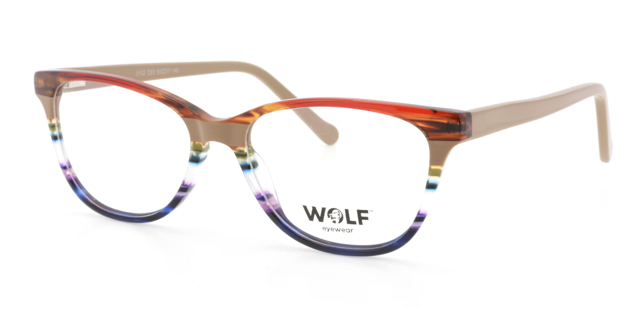 Wolf Eyewear 3102 designer frame in colour Red