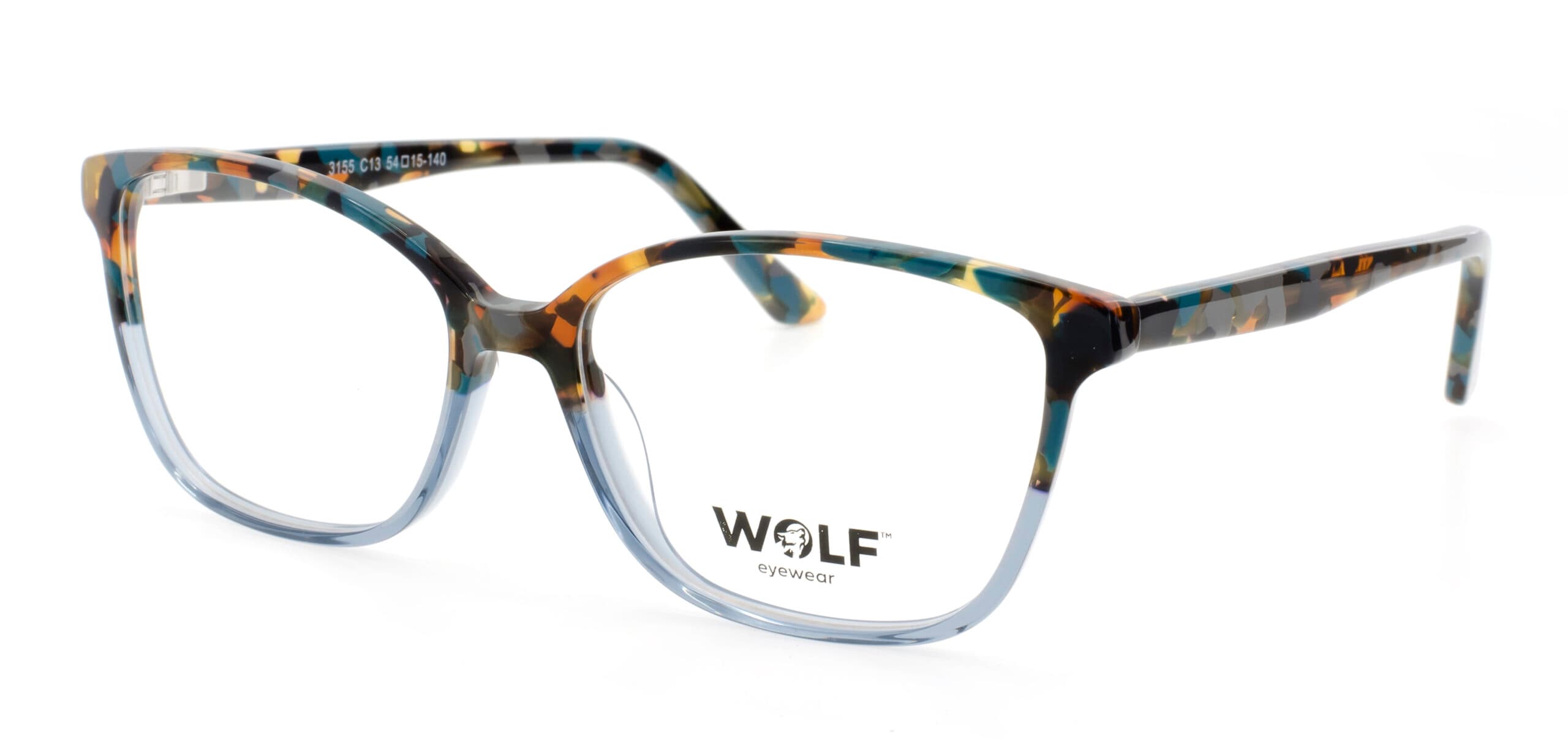 Wolf Eyewear 3155 designer frame in colour Multi Teal