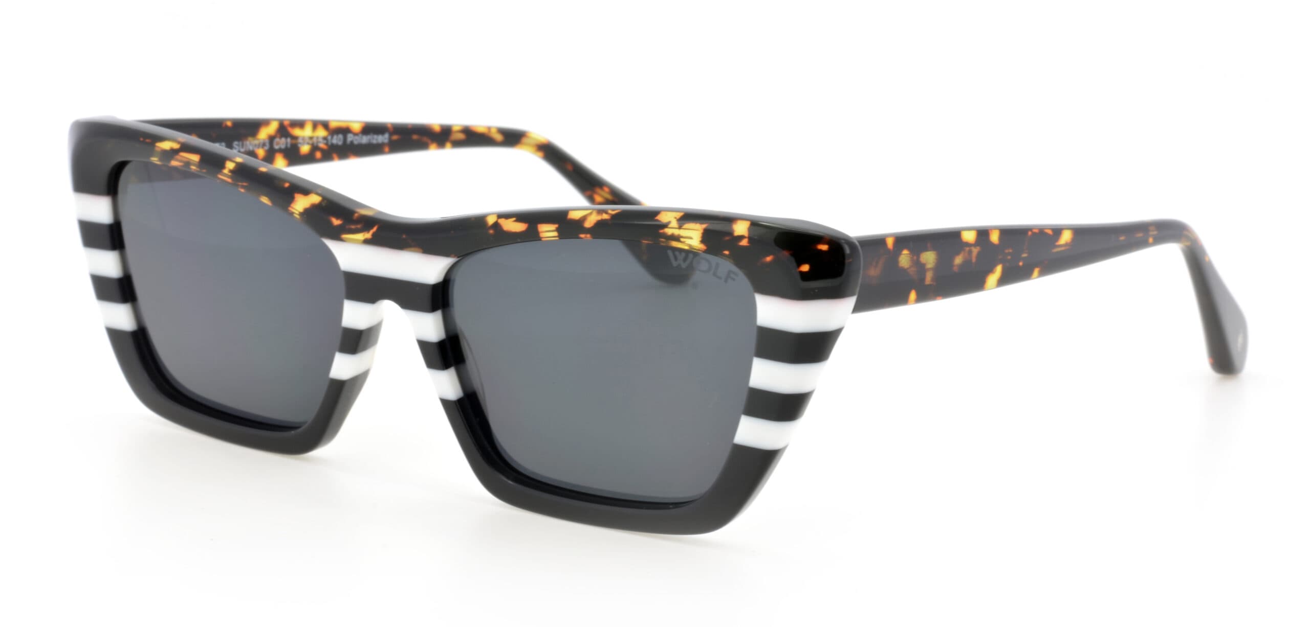 Wolf Eyewear Sun073 designer frame in colour Havana Black