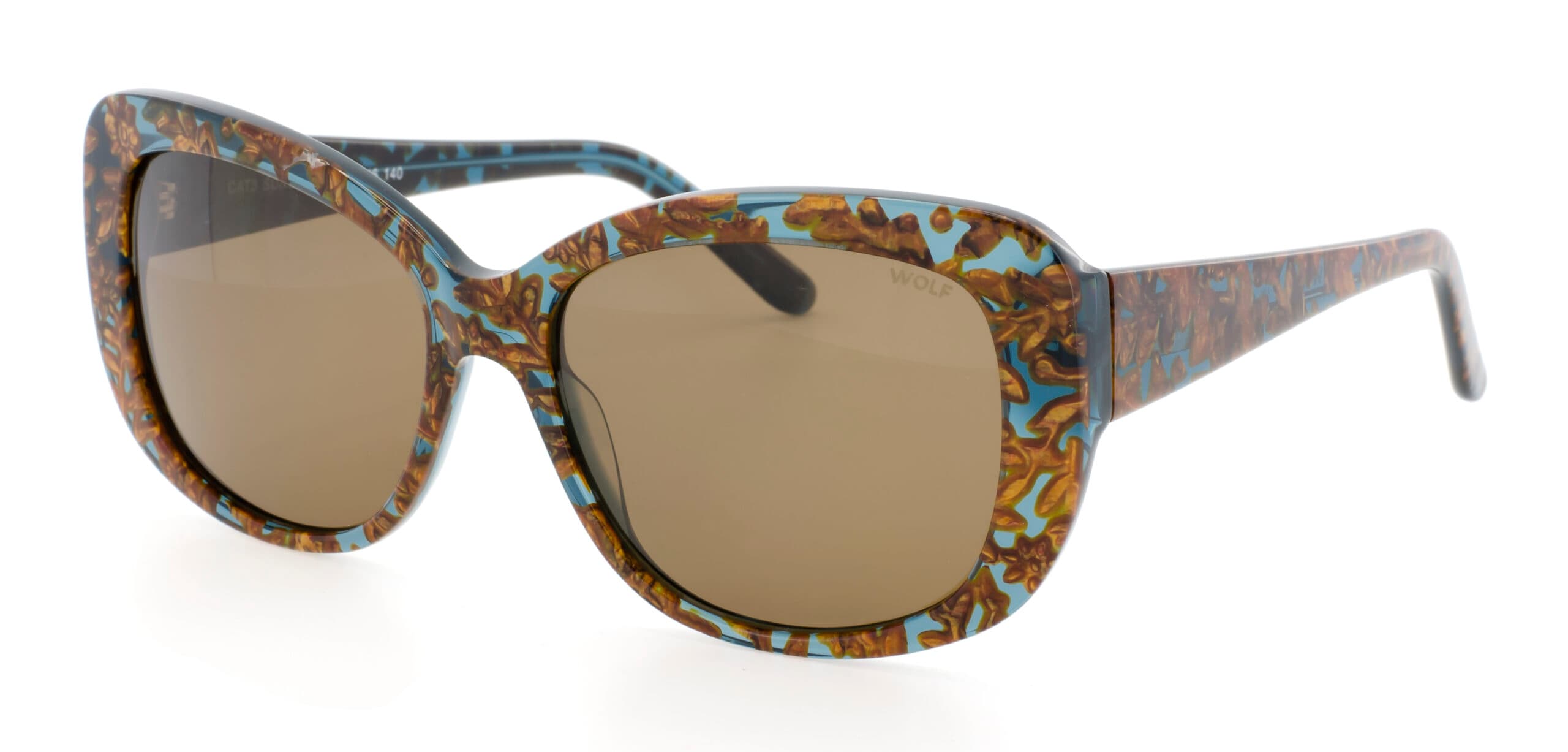 Wolf Eyewear Sun090 designer frame in colour Turquoise